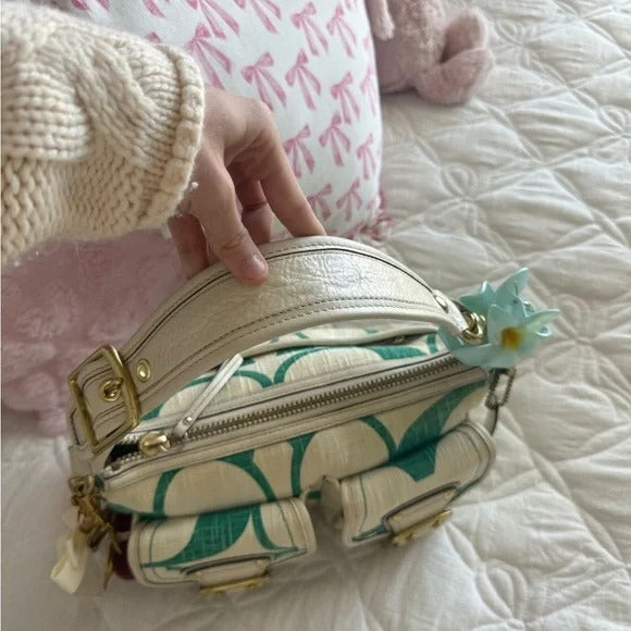 💚 Y2K Coach Legacy Mandy Green Signature Shoulder Bag (Special Edition) 💚