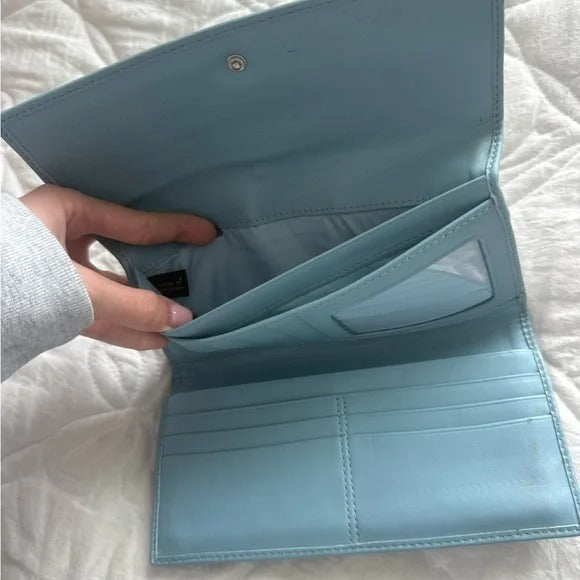 💙 Y2K Coach Blue Large Monogram Tote Bag + Matching Wallet 💙