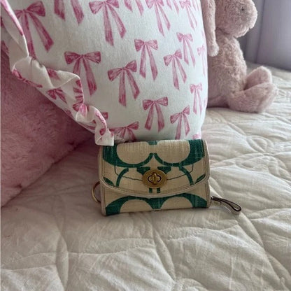 💚 Y2K Coach Legacy Mandy Green Signature Shoulder Bag (Special Edition) 💚