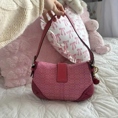 💖 Y2K Barbie Pink Coach Soho Mini Shoulder Bag 💖