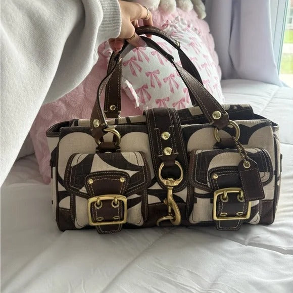 👜 Y2K Coach Legacy Mandy Purse – 65th Anniversary Edition 🤎🤍