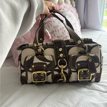 👜 Y2K Coach Legacy Mandy Purse – 65th Anniversary Edition 🤎🤍