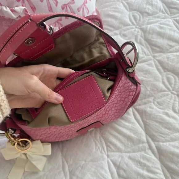 💖 Y2K Barbie Pink Coach Soho Mini Shoulder Bag 💖
