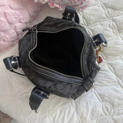 🖤 Y2K Coach Black Signature SoHo Mini Tote Bag/Purse 🖤