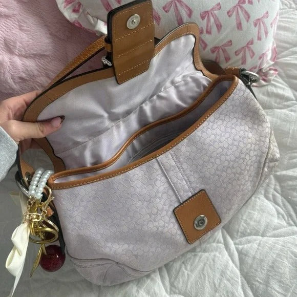 💜 Y2K Coach Lilac Monogram Large Soho Bag 💜