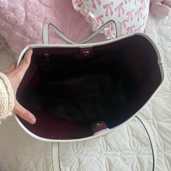 🤍 White Coach City Tote in Signature Canvas 🤍