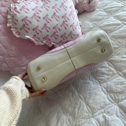 💖 Y2K Pink Coach Signature Soho Satchel Bag w/ Gold Hardware 💖