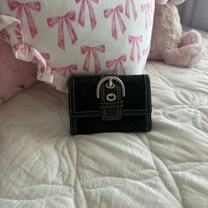 🖤 Y2K Coach Black Signature SoHo Mini Tote Bag/Purse 🖤