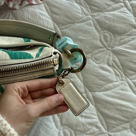 💚 Y2K Coach Legacy Mandy Green Signature Shoulder Bag (Special Edition) 💚