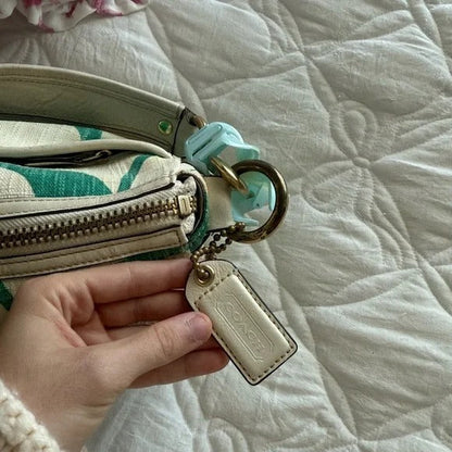 💚 Y2K Coach Legacy Mandy Green Signature Shoulder Bag (Special Edition) 💚