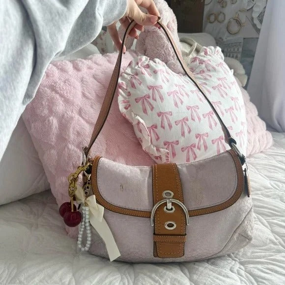 💜 Y2K Coach Lilac Monogram Large Soho Bag 💜