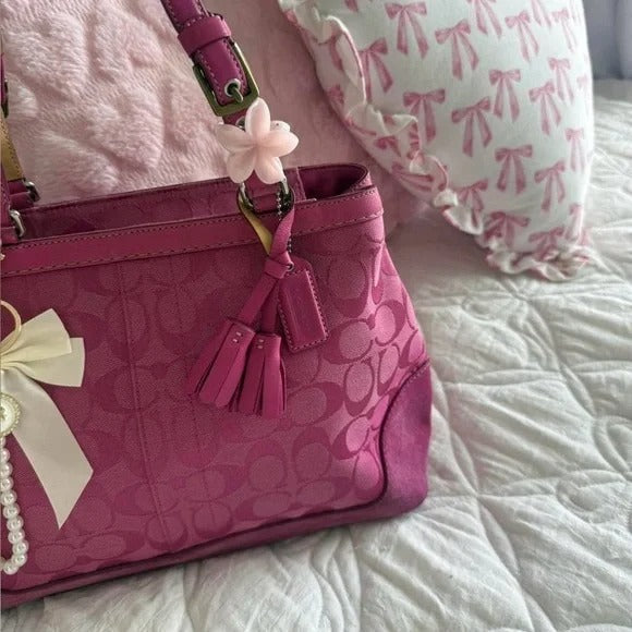 💖 Y2K Coach Hot Pink Hamptons Tote Bag/Purse 💖